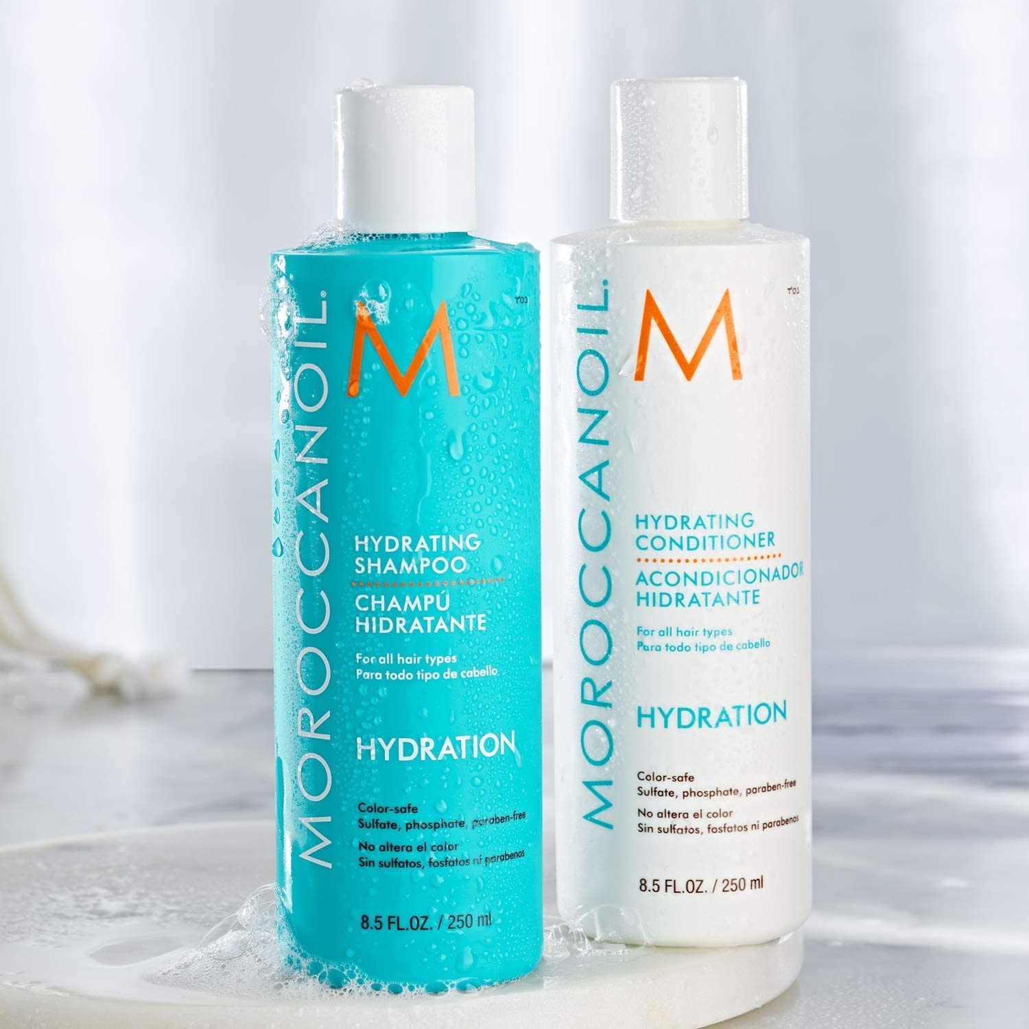 Moroccanoil Hydrating Shampoo and Conditioner Combo Pack, 250ml Each