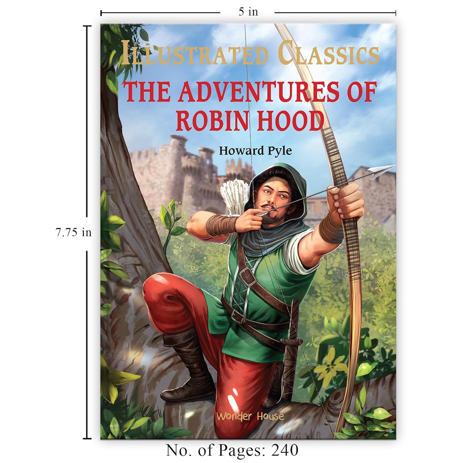 The Adventures of Robin Hood: Illustrated Abridged Children Classics English Novel With Review Questions (Hardback) Book