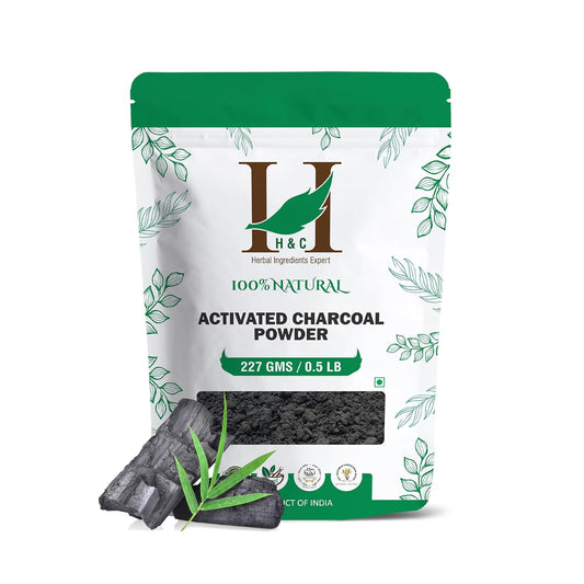H&C Herbal Ingredients Expert Natural Activated Charcoal Powder 227gm | Detoxifies Your Skin