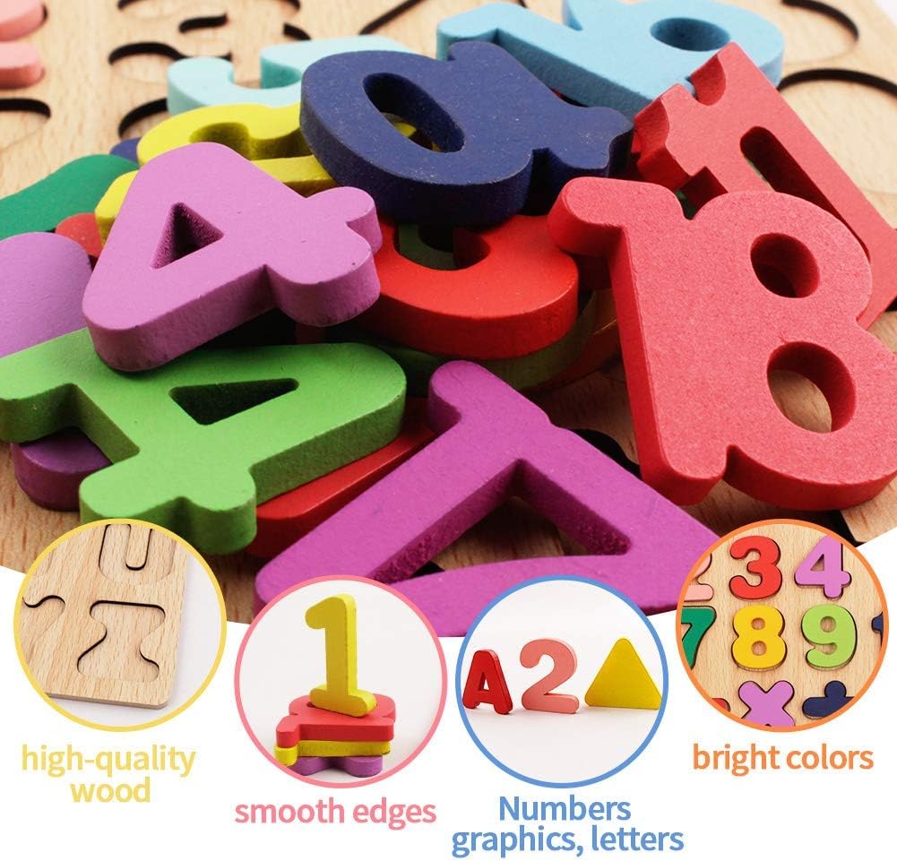 Baby Wooden Learning Educational ABCD Board for Kids, Activity Toys for Toddlers & Preschoolers | ABCD Puzzle Set