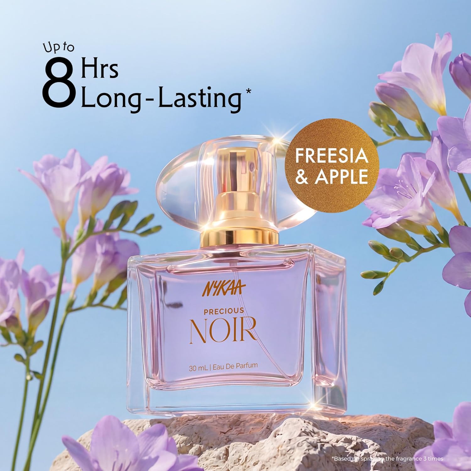 Nykaa Moi Precious Noir Eau De Parfum for Women, Freesia & Apple Scent, 30ml