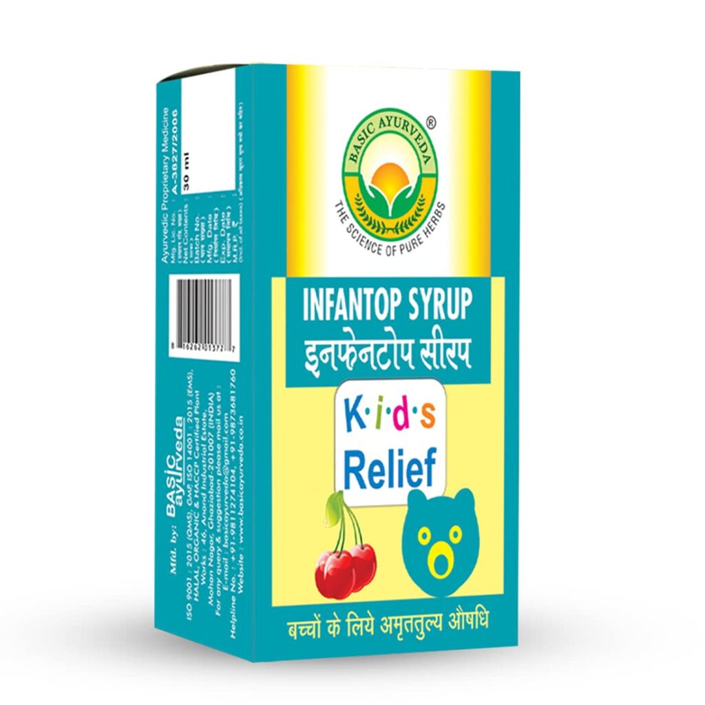 Basic Ayurveda Infantop Syrup 30 ml For digestion, growth and development of the child, appetite