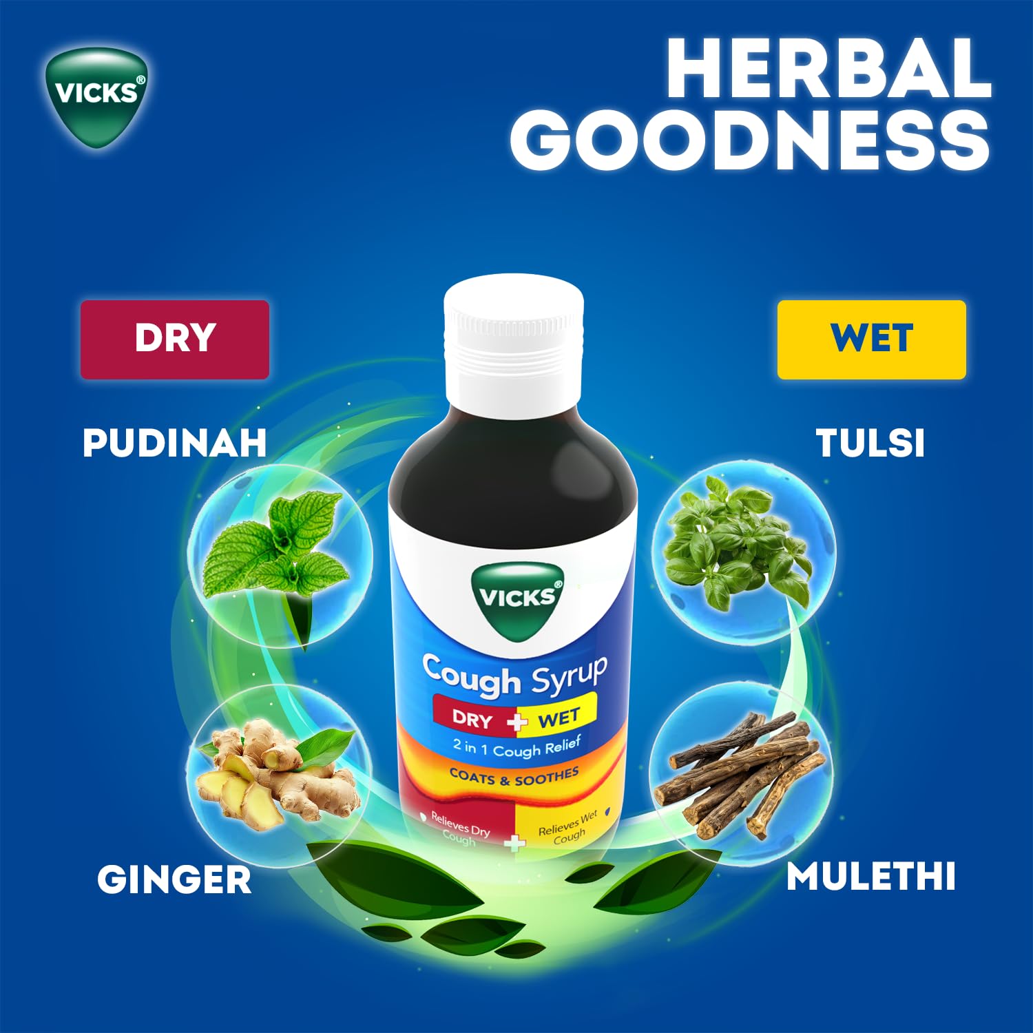 Vicks Cough Syrup, 100ml Bottle