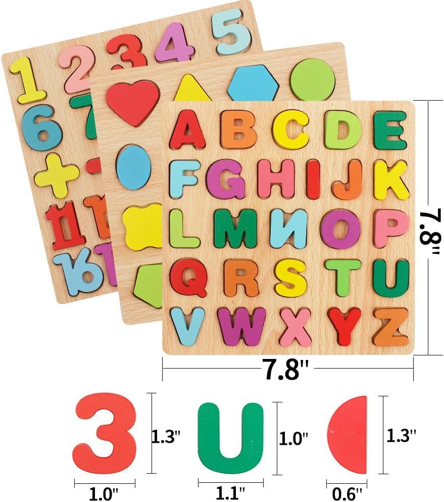 Baby Wooden Learning Educational ABCD Board for Kids, Activity Toys for Toddlers & Preschoolers | ABCD Puzzle Set