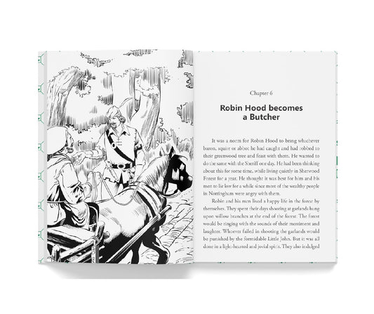 The Adventures of Robin Hood: Illustrated Abridged Children Classics English Novel With Review Questions (Hardback) Book