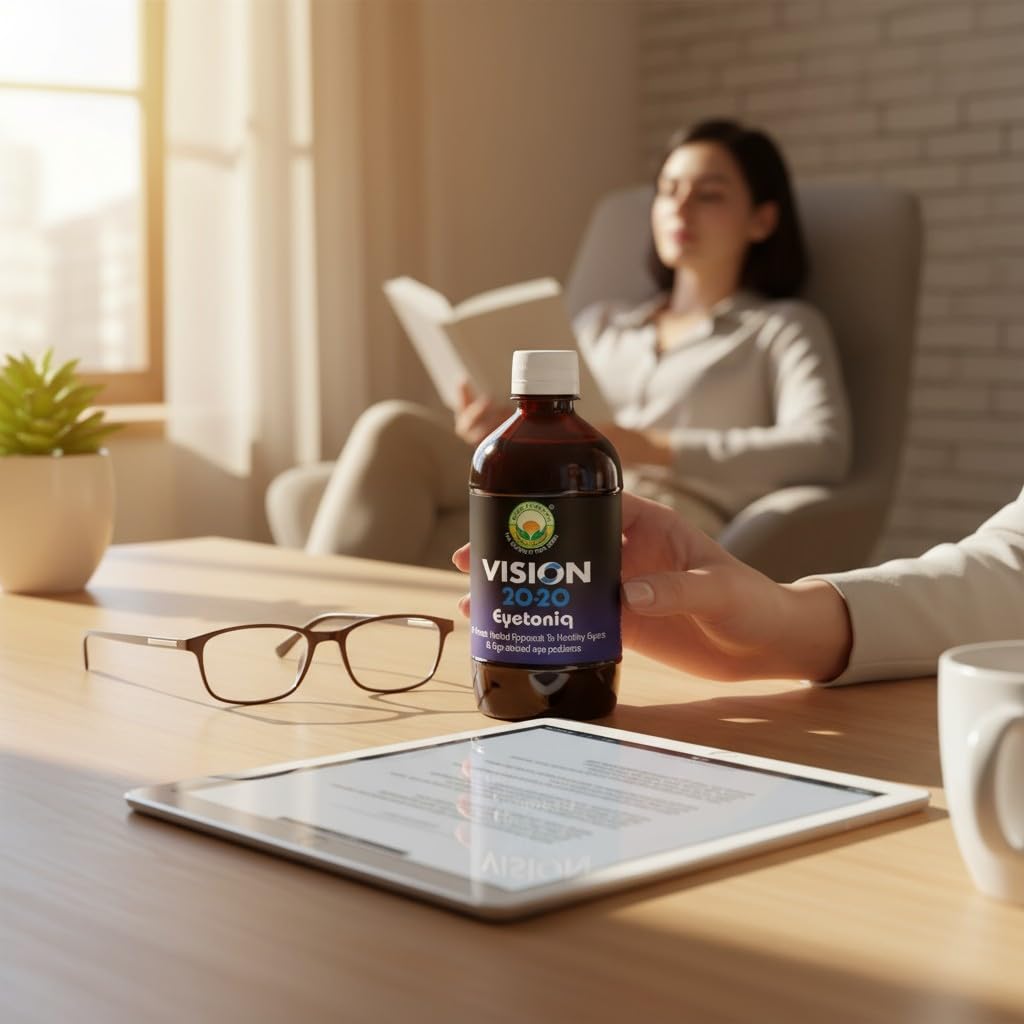 Basic Ayurveda Vision 20-20 Eyetoniq 450 ml For dull pain with burning, Blurring vision, oedema