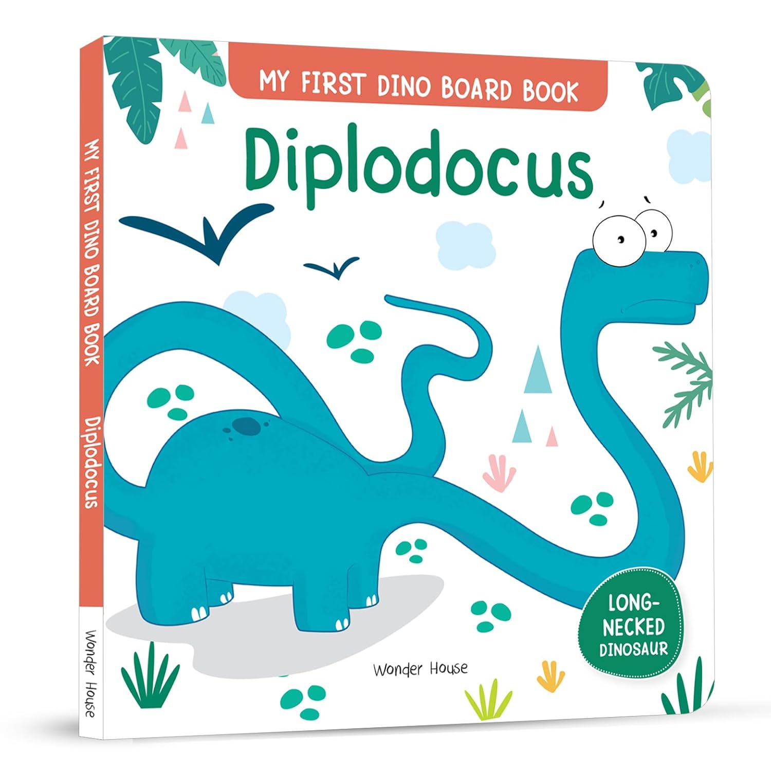 Diplodocus – My First Dino Board Book: Illustrated Dinosaur Picture Book for Kids | Board Book