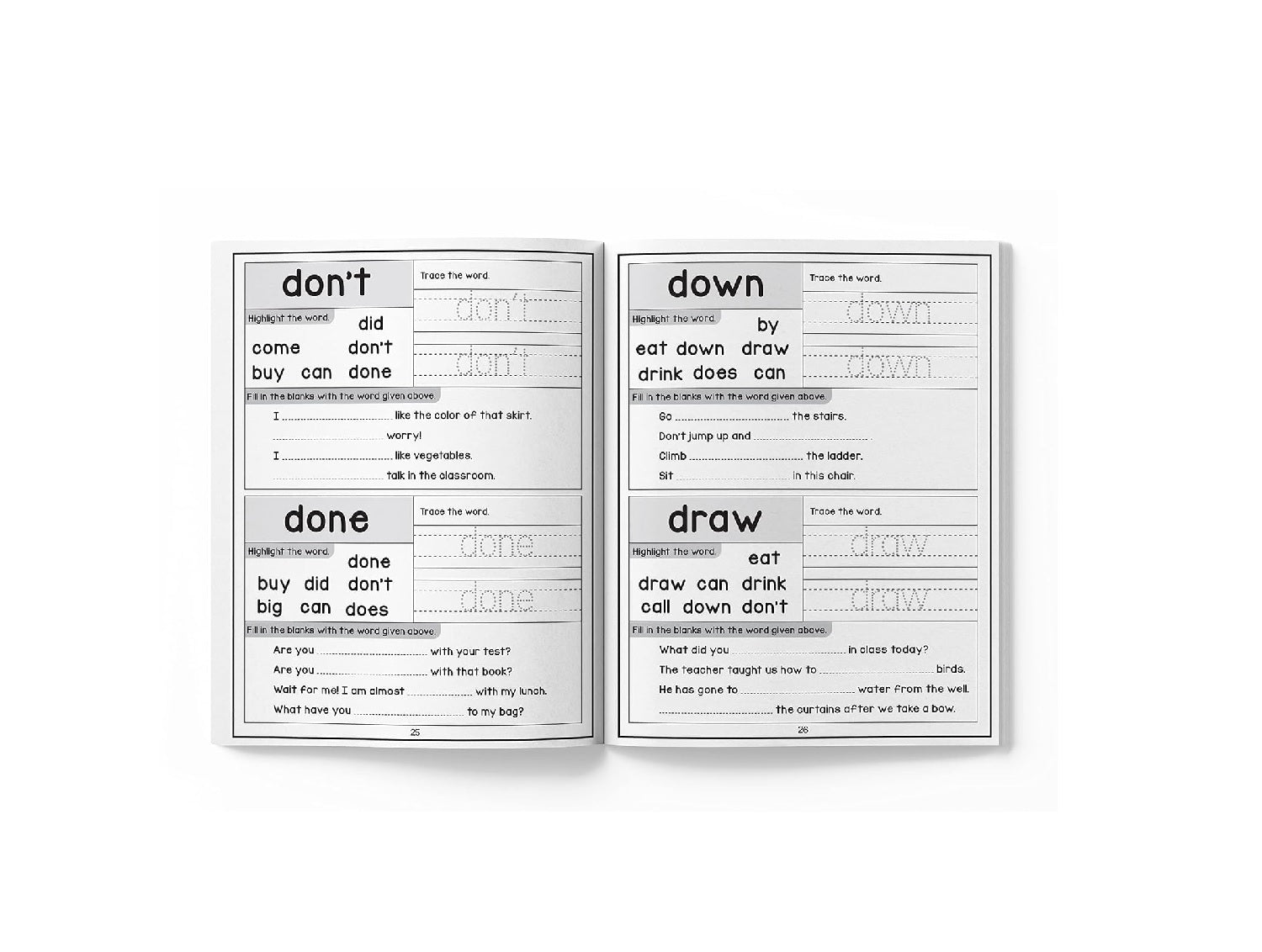 201 Sight Words and Sentences: Activity Book for Children | 800+ Sentences to Read and Practice | Ages 5–8 | 5+ Hours of Learning and Fun Paperback – Picture Book