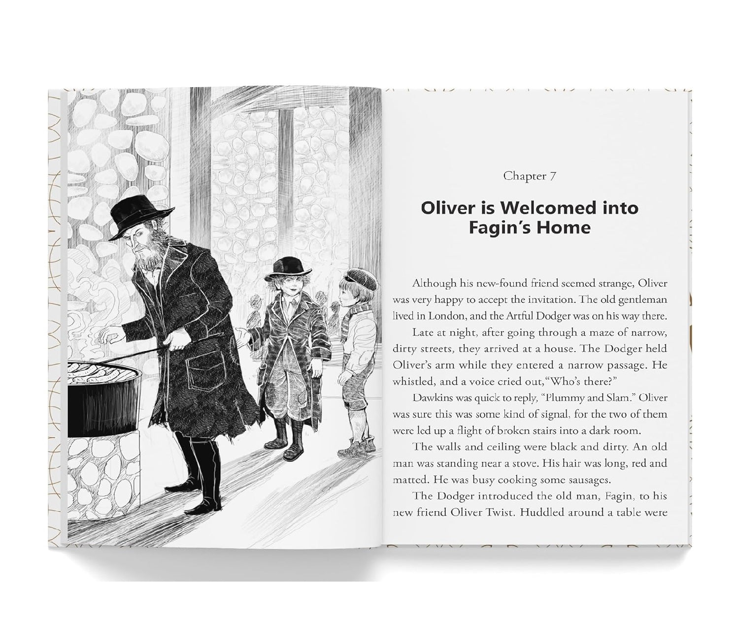 Oliver Twist : Illustrated Abridged Children Classics English Novel with Review Questions Hardcover Book