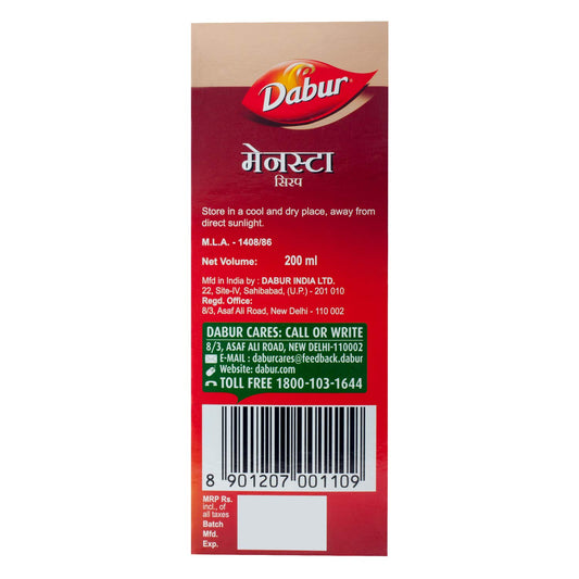 Dabur Ayurvedic Mensta Syrup (200ml)