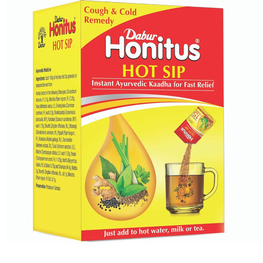 Dabur Honitus Hot Sip Ayurvedic Kaadha (4gm Each) – 30 Sachets cough , cold and viral care