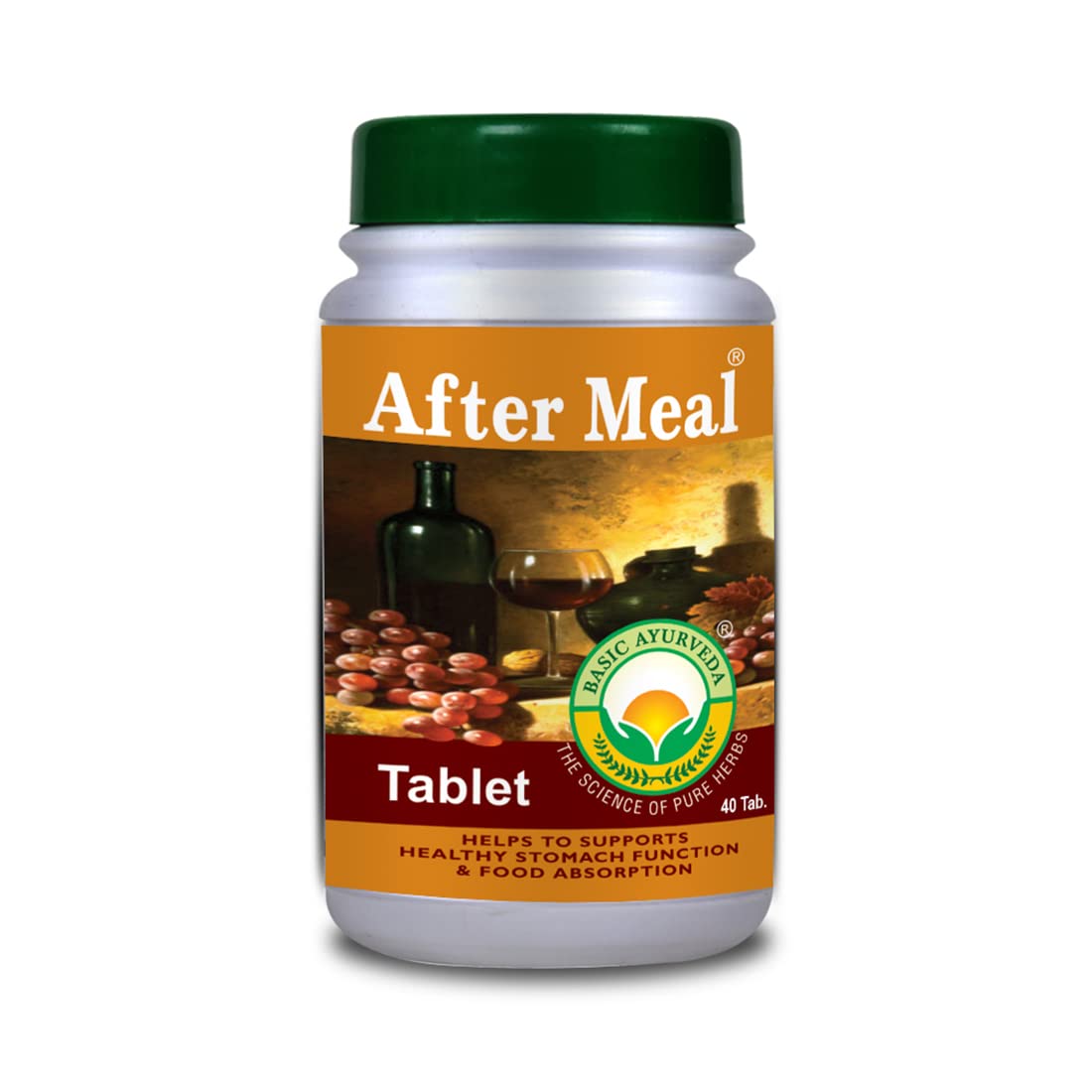 Basic Ayurveda After Meal Tablet 40 Tablets For digestion, bloating and indigestion, acidity