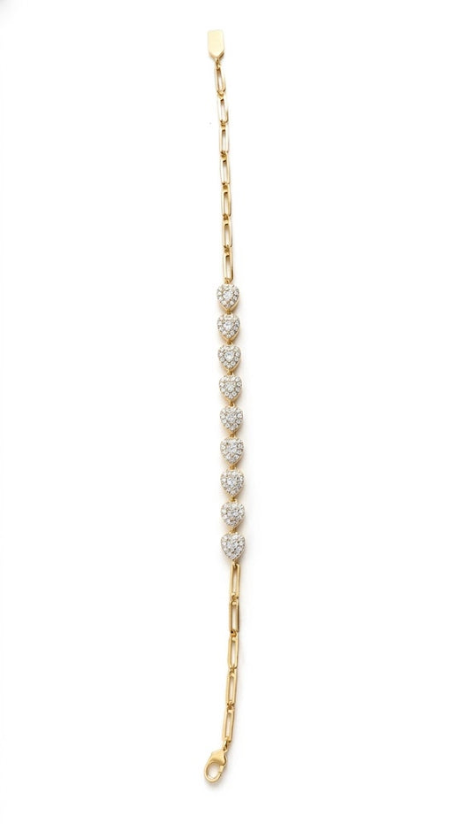 The "Everlasting Love" Heart Link Anklets