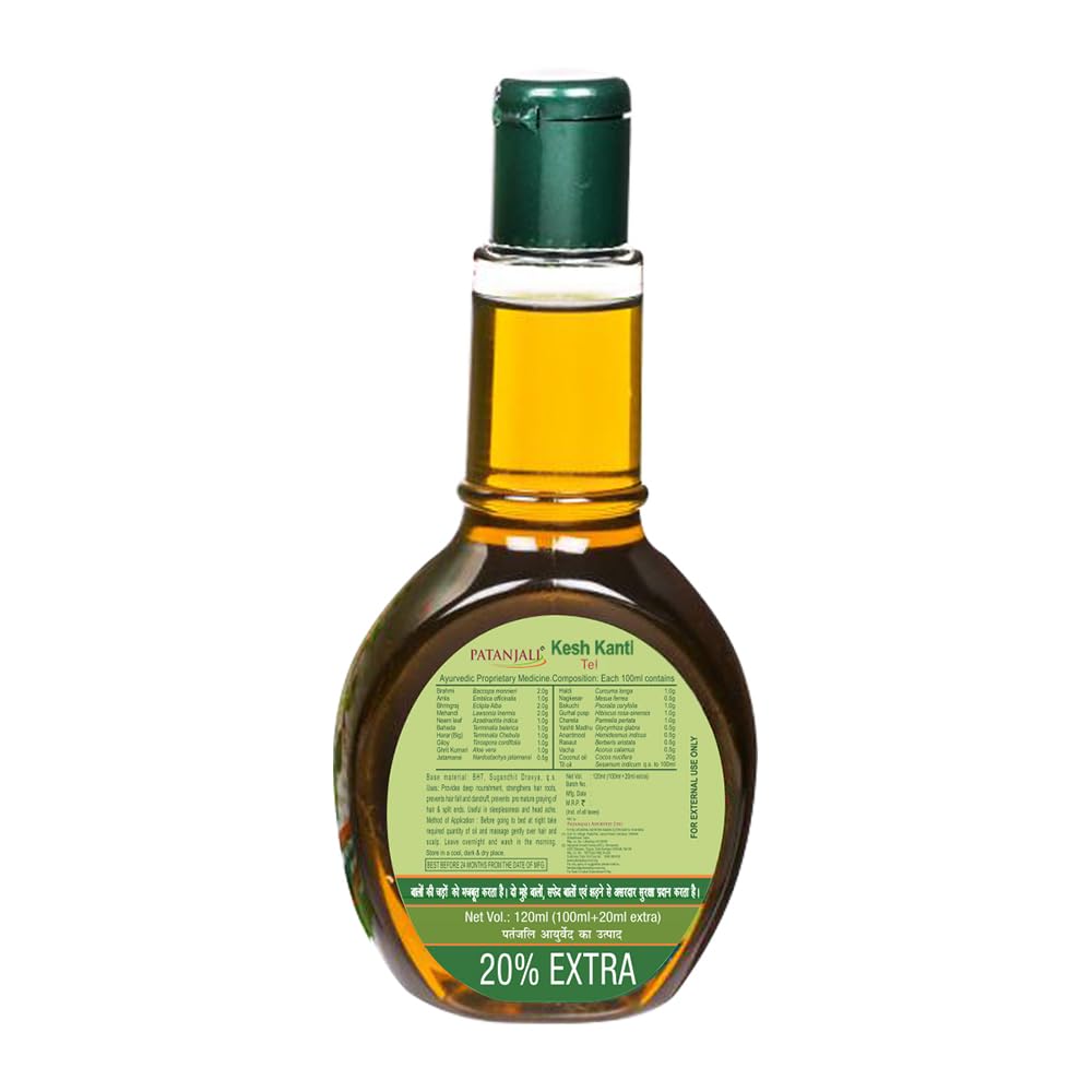 Patanjali Kesh Kanti Ayurvedic Hair Oil (120 Ml)