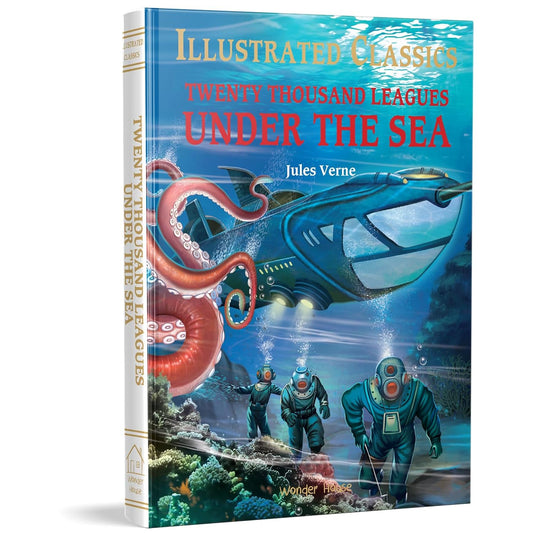 Twenty Thousand Leagues Under The Sea: Illustrated Abridged Children Classics English Novel With Review Questions (Hardback) Book