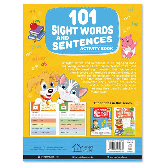 101 Sight Words and Sentences: Activity Book for Children | 400+ Sentences to Read and Practice | Paperback