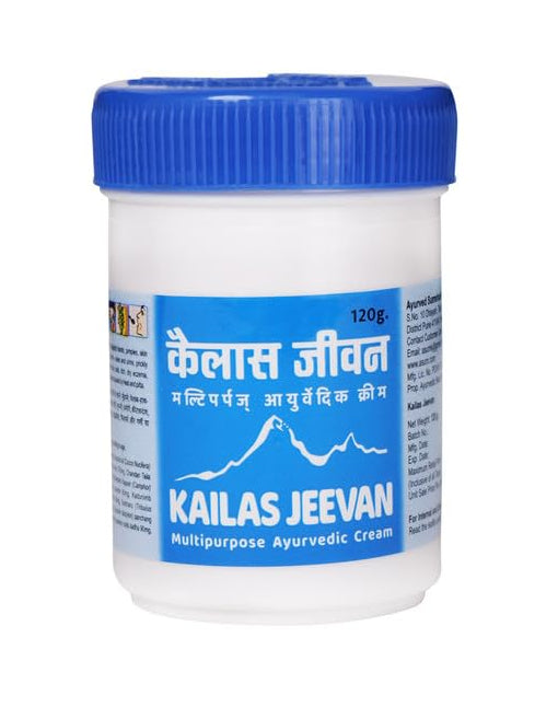Kailas Jeevan Ayurvedic Cream for Pimples - Natural Acne Relief and Clear Skin Formula 120G