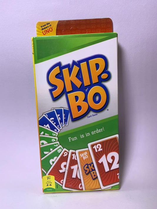 Mattel Games, Skip-BO Card Games for Ages +7, Card sequencying Family Game from UNO