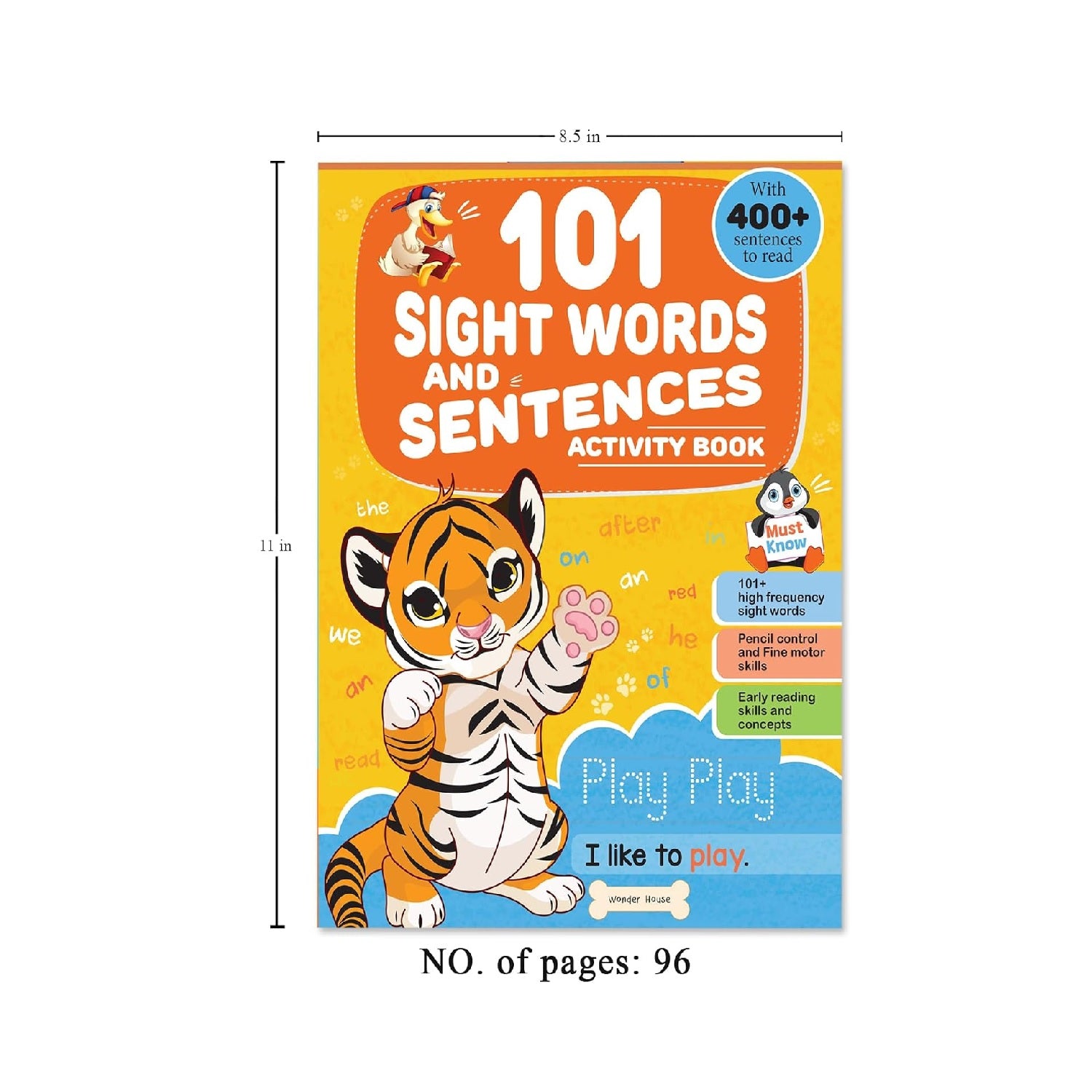 101 Sight Words and Sentences: Activity Book for Children | 400+ Sentences to Read and Practice | Paperback
