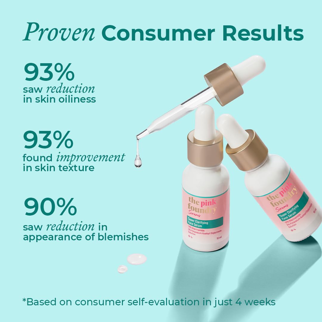 The Pink Foundry Super Clarifying Face Serum With 12% Niacinamide - 15ml