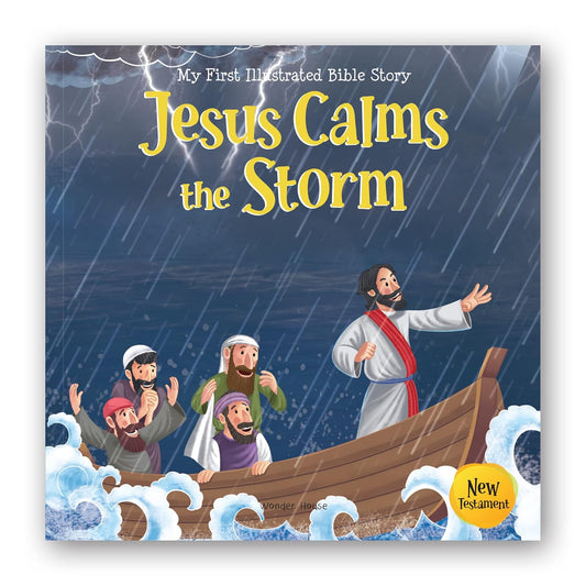 My First Illustrated Bible Story: Jesus Calms the Storm Paperback Book