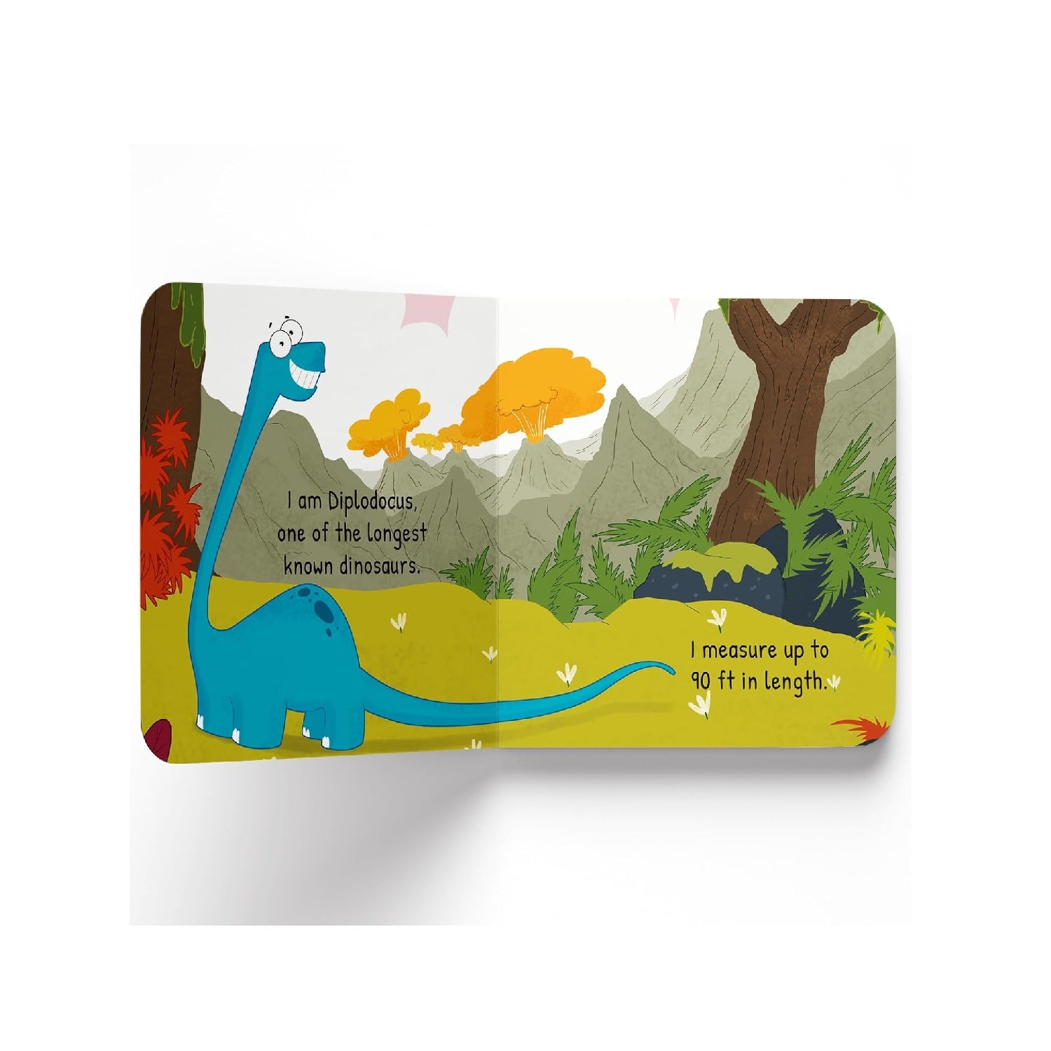 Diplodocus – My First Dino Board Book: Illustrated Dinosaur Picture Book for Kids | Board Book