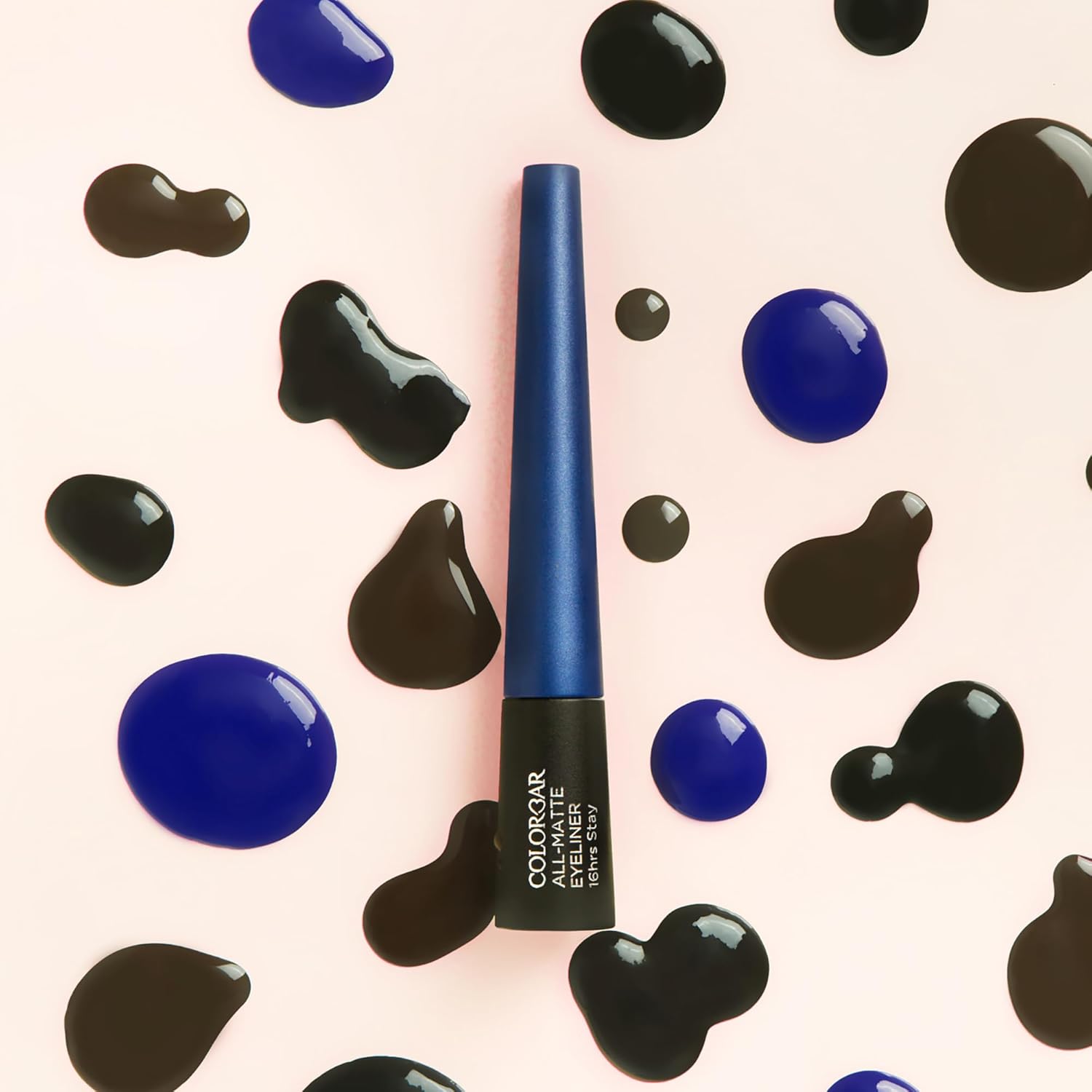 Colorbar All Matte Eyeliner, Blue 003, Matte Finish, 2.5ml | 16 hour stay | Smudgeproof | One stroke application
