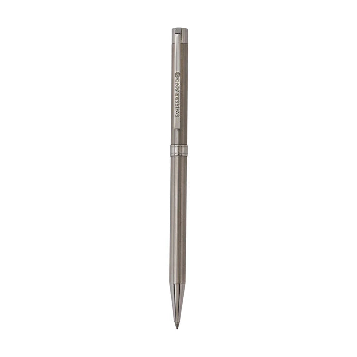SWISSBRAND Glide 2527 Metallic chrome finish Ballpoint Pen with chrome trim