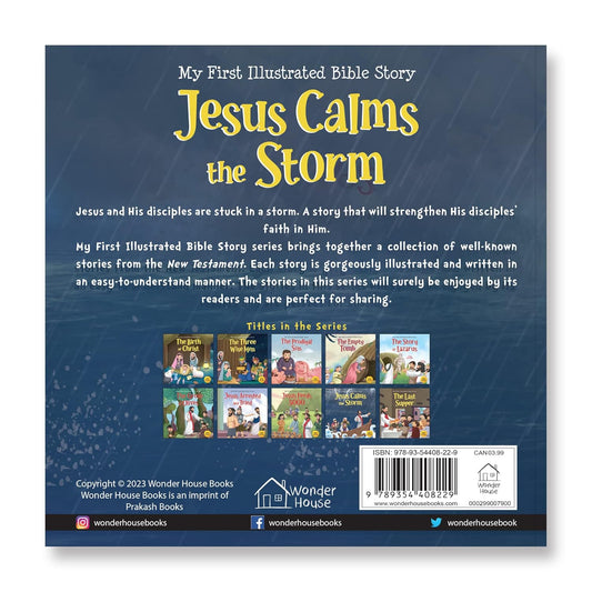 My First Illustrated Bible Story: Jesus Calms the Storm Paperback Book