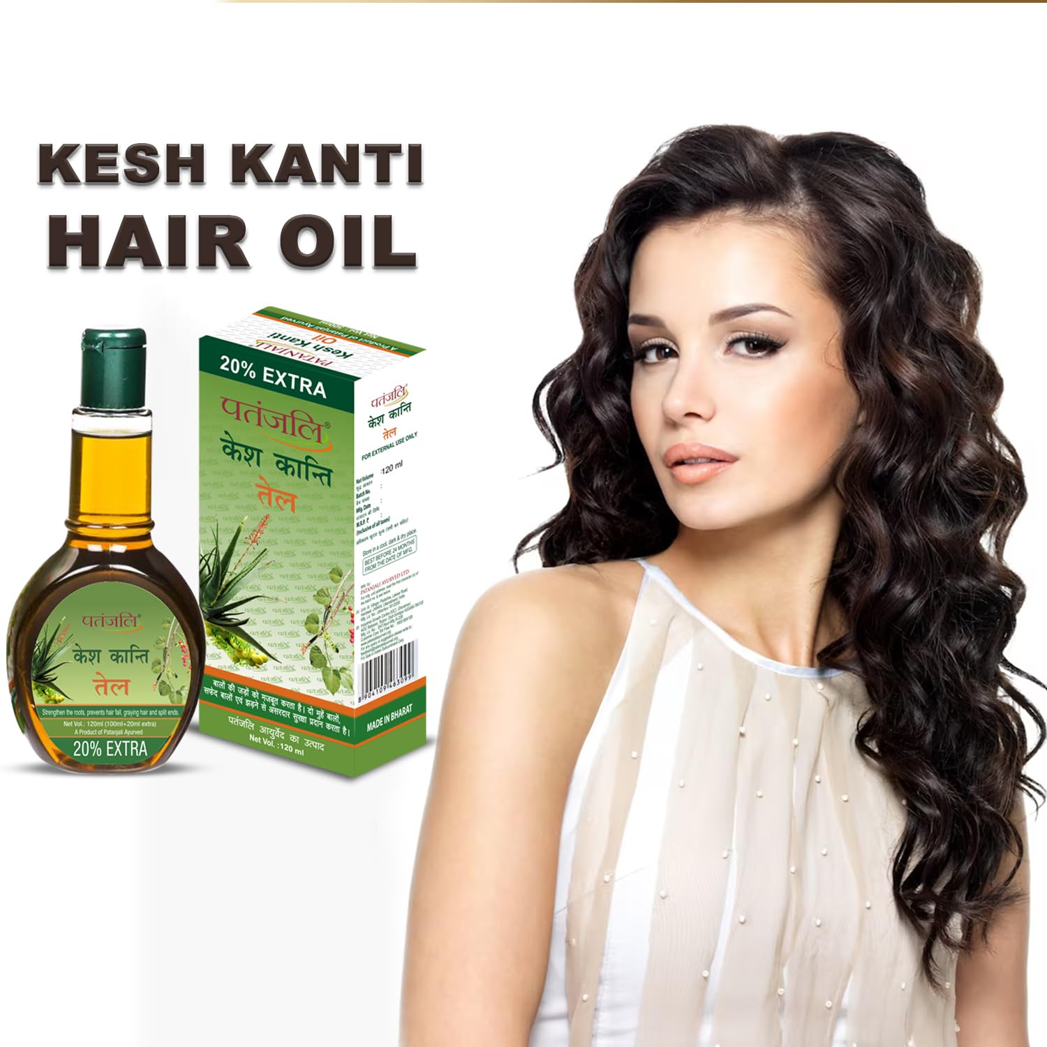 Patanjali Kesh Kanti Ayurvedic Hair Oil (120 Ml)