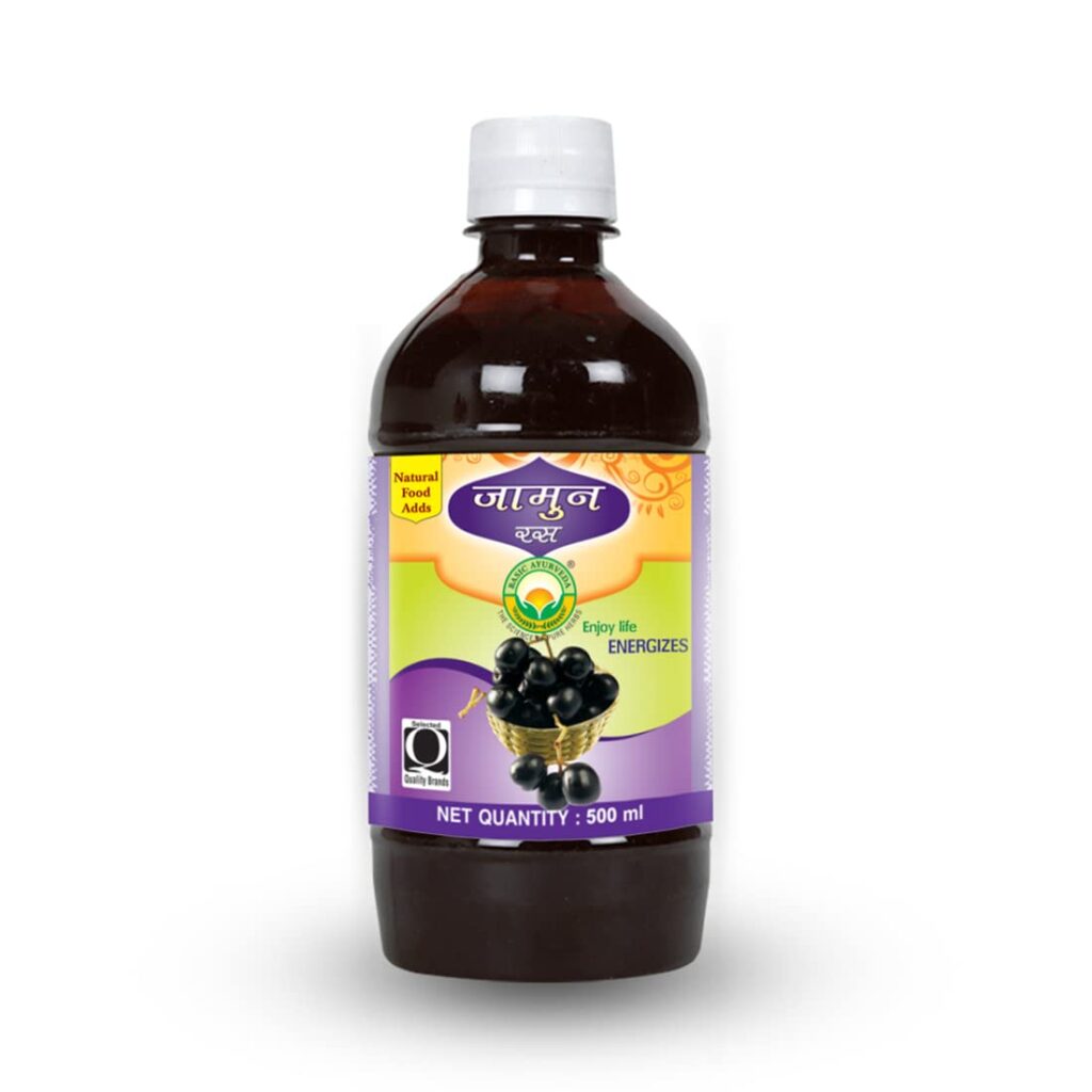 Basic Ayurveda Jamun Juice 500 ml For diabetes, digestive system, natural bowel movement, dysentery