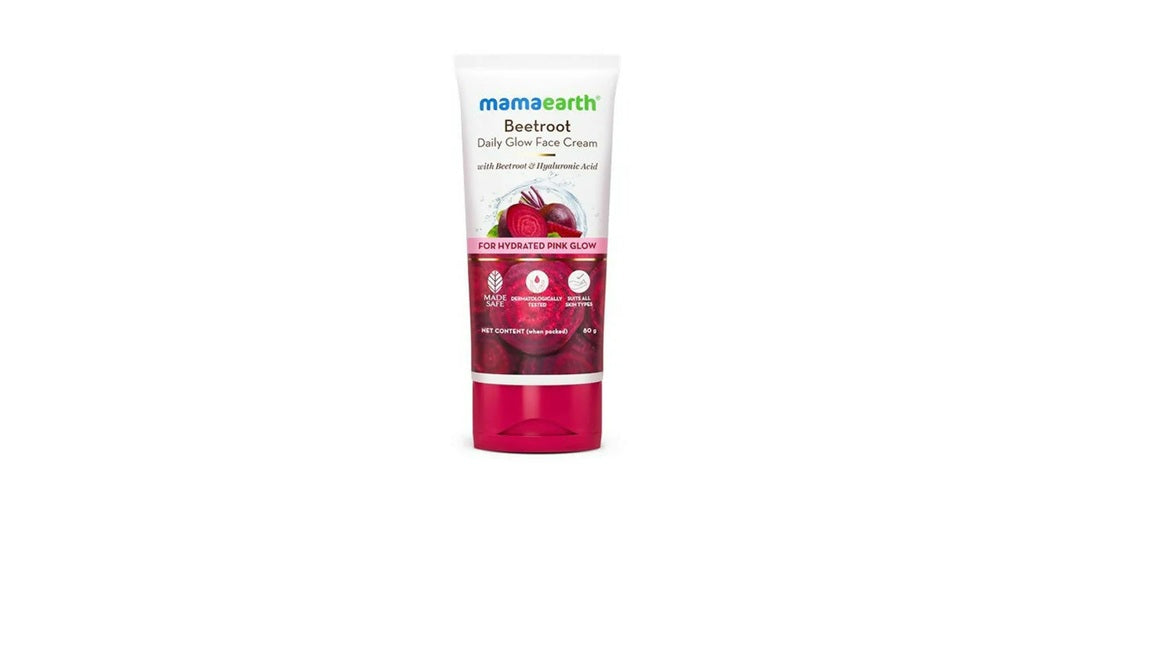 Mamaearth Beetroot Daily Glow Face Cream With Beetroot & Hyaluronic Acid - 80 gm