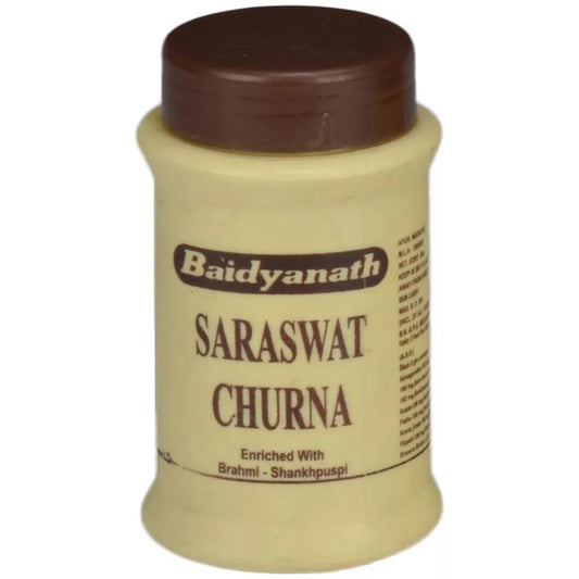 Baidyanath Saraswat Churna (60g) For Convulsions, Mental Weakness, Nervous Strain