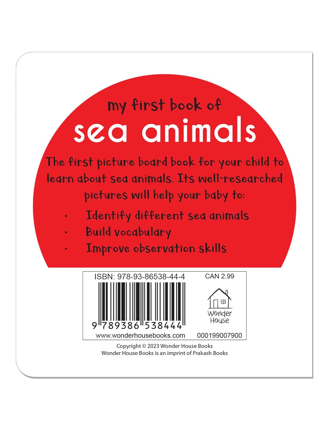 My First Book of Sea Animals |  Hardcover  Book