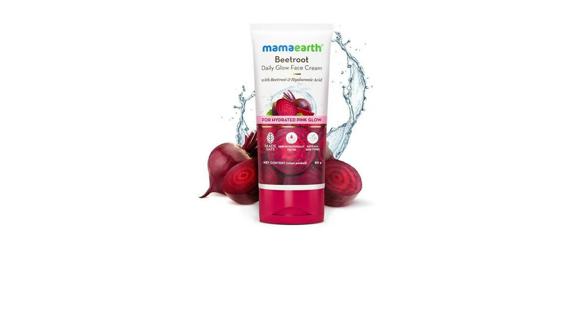 Mamaearth Beetroot Daily Glow Face Cream With Beetroot & Hyaluronic Acid - 80 gm