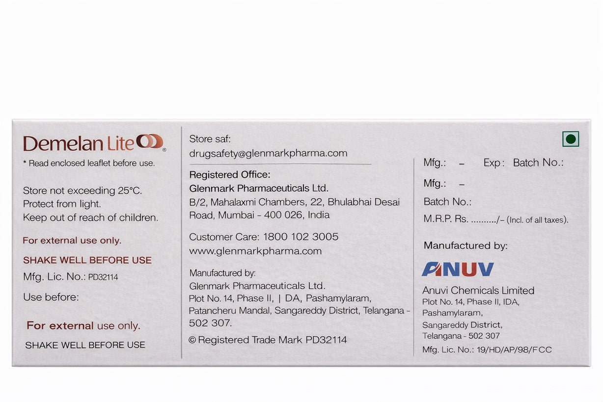 Glenmark Demelan Lite Skin Lightening Lotion 50gm