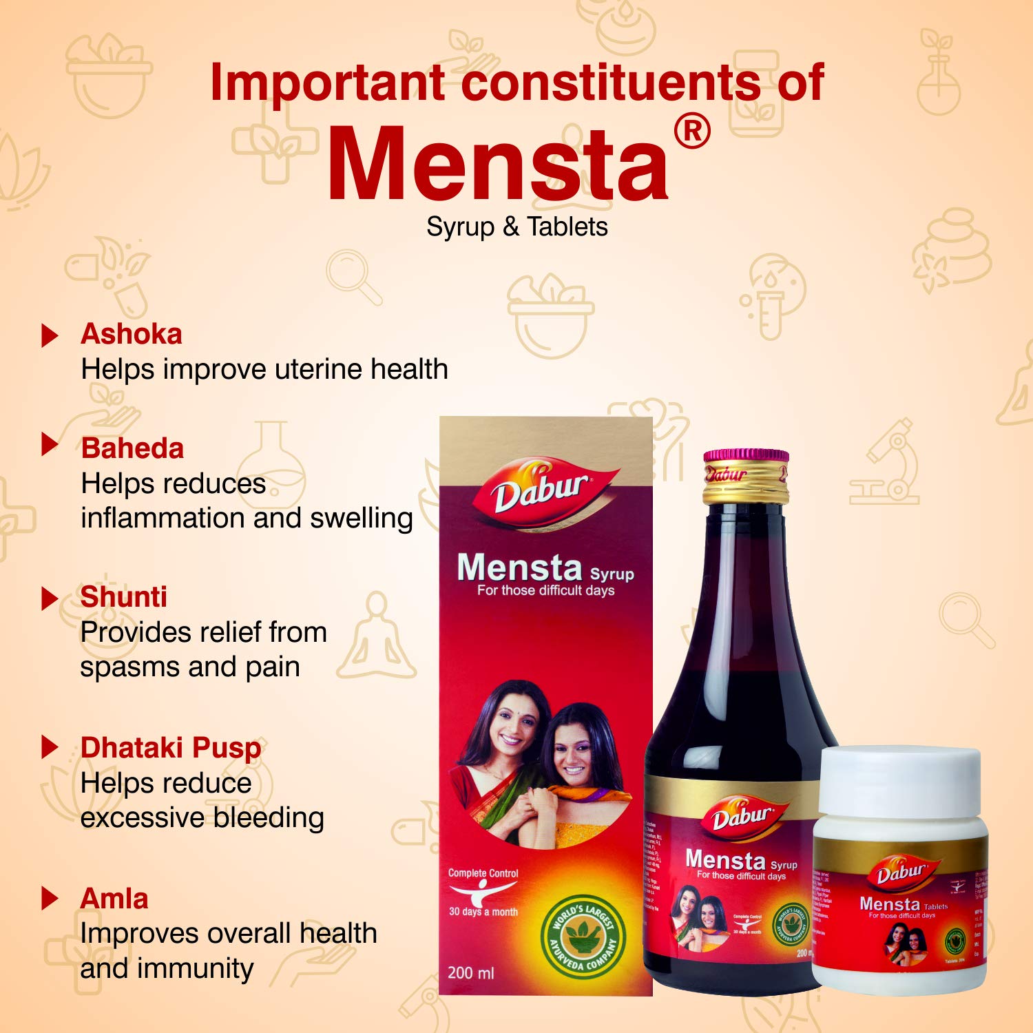 Dabur Ayurvedic Mensta Tablet (30tab)