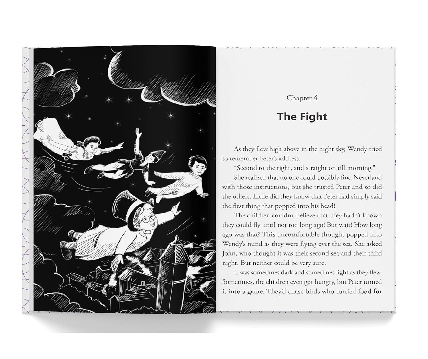 Peter Pan : Illustrated Abridged Children Classics English Novel with Review Questions Hardcover  Book