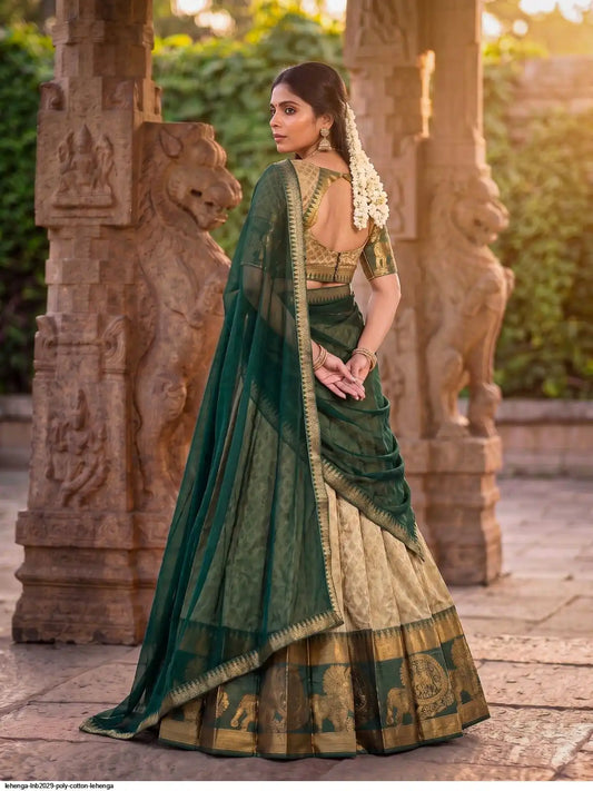 LEHENGA LNB2029 POLY COTTON LEHENGA