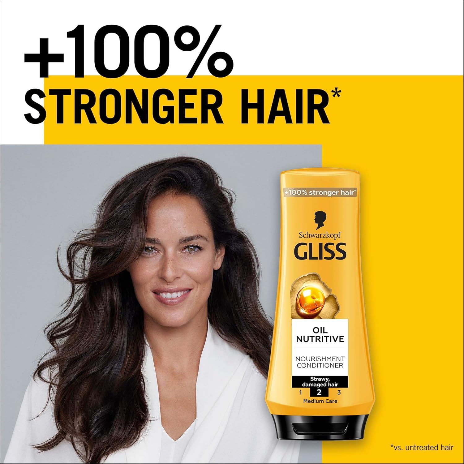 Schwarzkopf Gliss Deep Nourishing Oil Conditioner 400ml for Women Dry and Damaged Hair Repair Smooth Silky Anti Frizz Strengthening Hydrating for All Hair Types Shine Care Hair Treatment