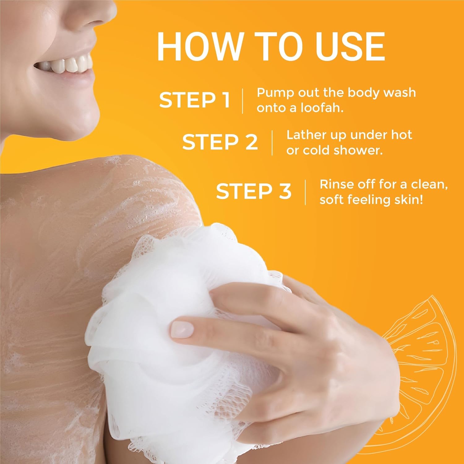Iba Vitamin C Glow Body Wash | No Parabens No Sulfates | For Cleansed & Glowing Skin | Halal Certified & Vegan - 320ml
