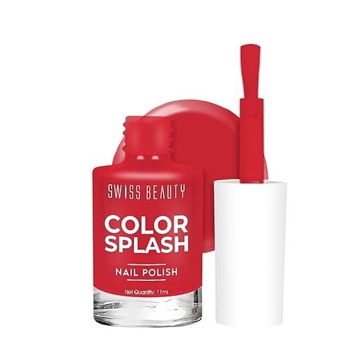 Swiss Beauty Color Splash Nail Polish with Glossy Gel Finish | Non-Chipping, Quick drying, Long-Lasting Nail paint | Shade- 53, 15ml