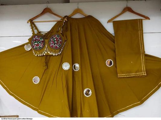 SUNDHARI HEAVY PURE JAAM COTTON LEHENGA SiZE L