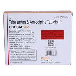 Cresar AM Tablet – 15 Tablets for Hypertension high blood pressure