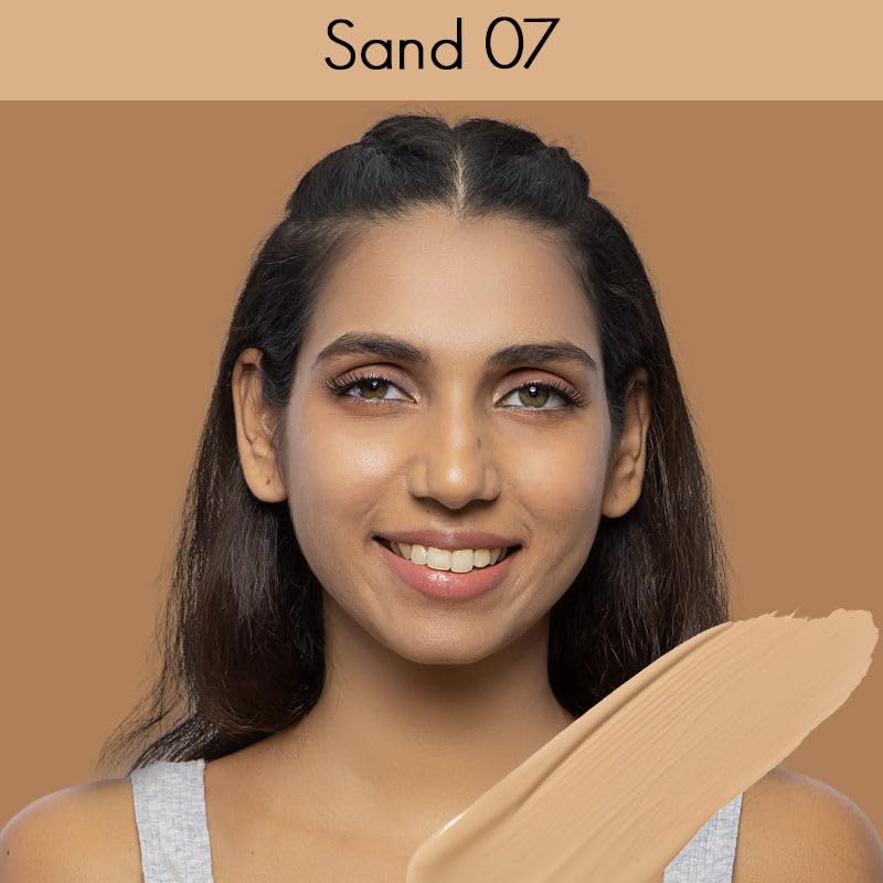 Nykaa All Day Matte Long Wear Liquid Foundation, Sand 07 | Normal To Combination Skin