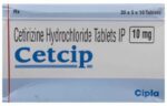 Cetcip Tablet – 50 Tablets For Allergic conditions