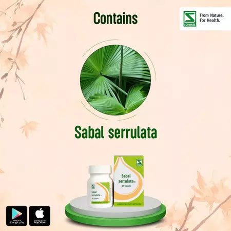 Dr Willmar Schwabe India Homoeopathic Sabal Serrulata 1X MT Tablets (20g) for cough weight loss