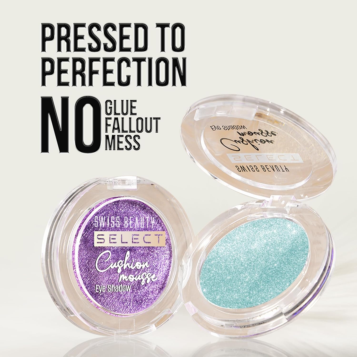 Swiss Beauty Select Cushion Mousse Eyeshadow | Highly Pigmented & Blendable Formula | Long-Lasting Eye Makeup with Vitamin E | Lightweight & Shimmer Finish | Shade- 2. Solar Flare, 2g