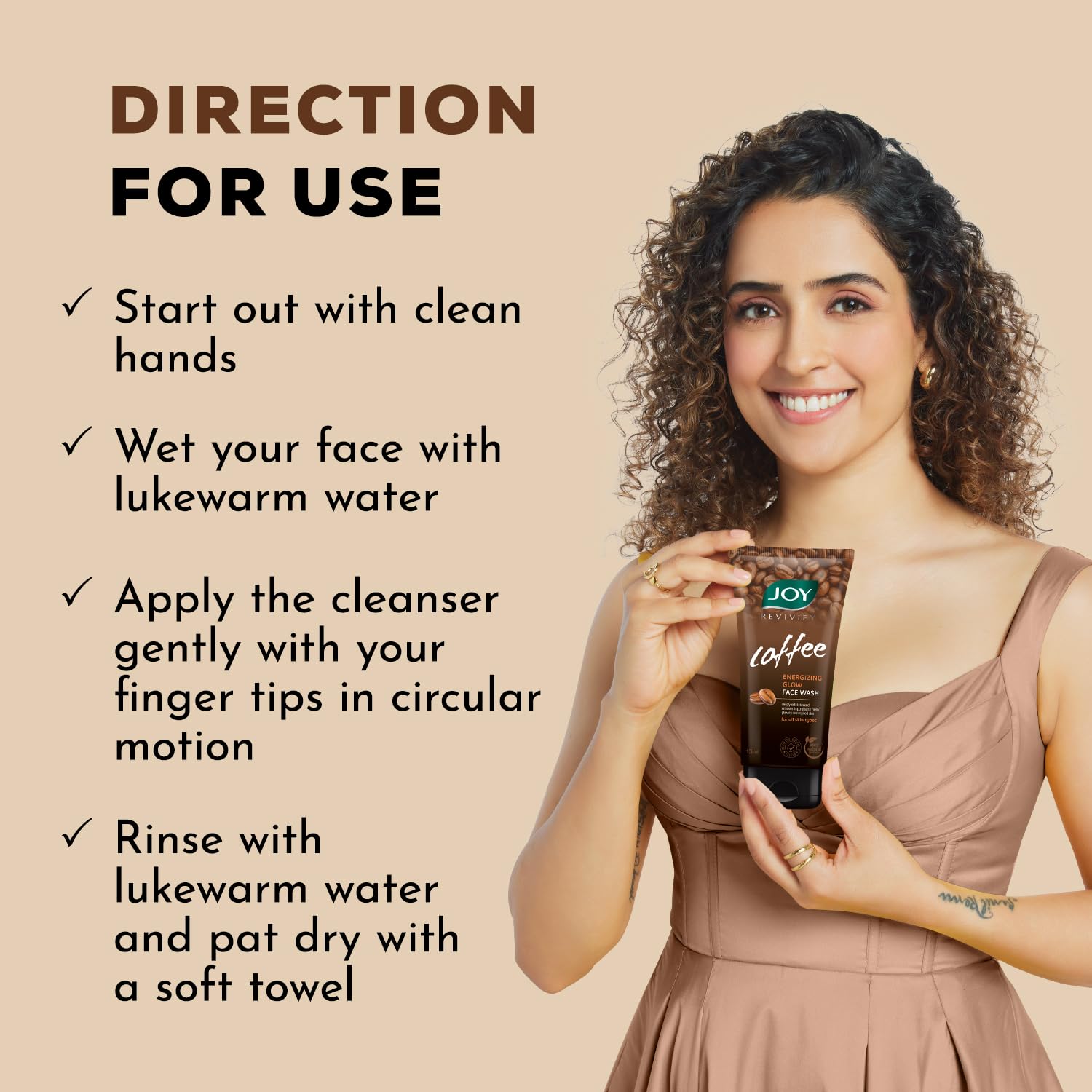 Joy Tan Removal Exfoliating Coffee Face Wash (2X150ml)