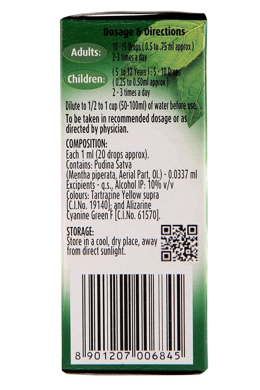 Dabur Ayurvedic Pudin Hara Drops (30ml) for relief from stomach ache, gas, and other digestion problems